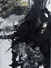 Silenzio / 2017 – Acryl und Öl auf Leinwand 70cm x 50cm